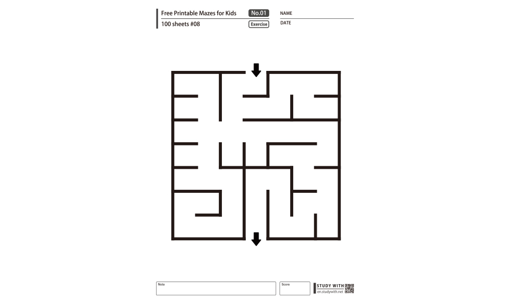  easy free printable mazes for toddlers 100 sheets 09 free