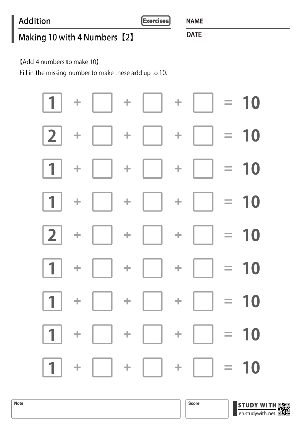 add-4-numbers-to-make-10-worksheets-2-free-printable-worksheets